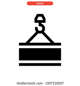 construction equipment icon isolated sign symbol vector illustration - high quality black style vector icons
