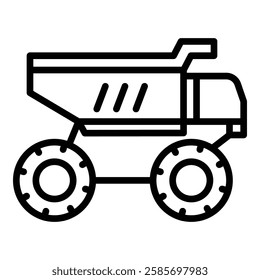 construction equipment line style icon suitable for design