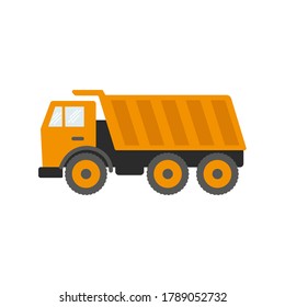 Equipo de construcción, máquinas para trabajos de construcción de piezas aisladas vectores de iconos. Autopistas y grúas, excavadoras y tractores, topadoras y camiones.