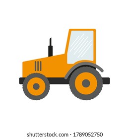 Construction equipment, machines for building work isolated icons vector. tractors,