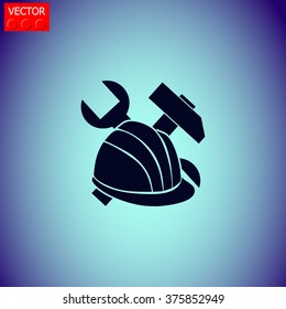 Construction equipment vector icon.