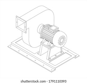Construction Equipment. Ventilation equipment. Centrifugal Fan. Blower. Air Blower Fan.