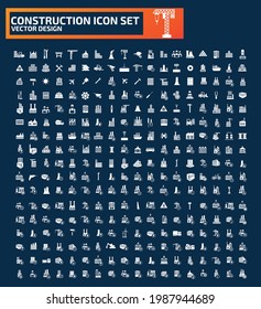 Construction and estate icon set design