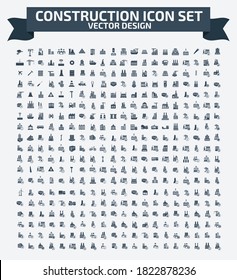 Construction and estate vector icon set