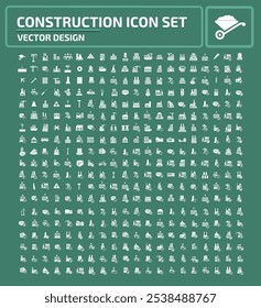 Construction And Factory Vector Icon Set