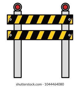 construction fence isolated icon