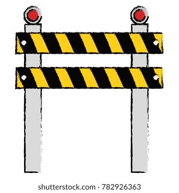 construction fence isolated icon