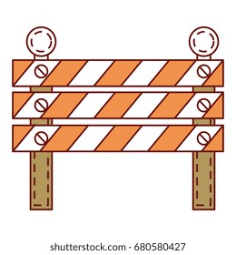 Construction Fence Signal Icon Stock Vector (Royalty Free) 680580427 ...