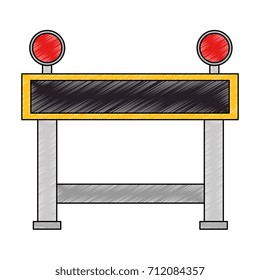 construction fence signal icon