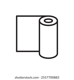 Construction film roll icon Thin line art collection