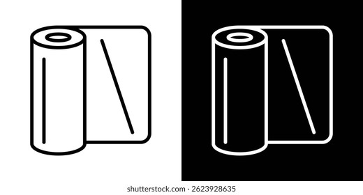 Construction film roll icon vector for web and mobile app. Symbol isolated.