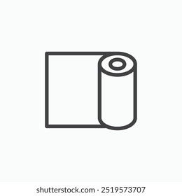 Construction film rolllinesimple icon in line style.