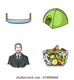 construction, finance and other web icon in cartoon style.Journey, Fitness icons in set collection.