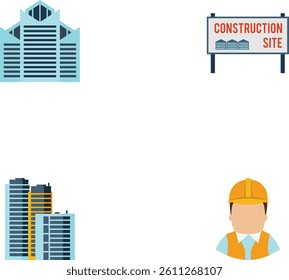 Construction and flat color Icons