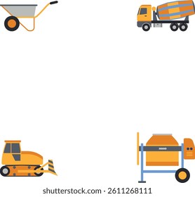 Construction and flat color Icons