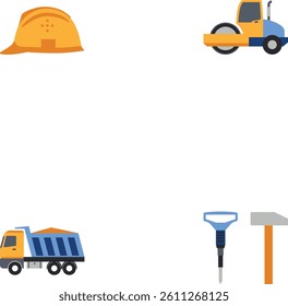 Construction and flat color Icons
