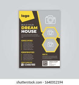 Construction Flyer, Real  estate flyer, 