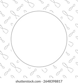 construction frame. doodle construction tool circle frame. hand drawn construction frame background. construction tool background