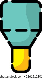 Indicador de construcción, ilustración, vector sobre fondo blanco.