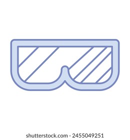 Construction glasses Dual tone colour vector icon which can easily modify or edit 