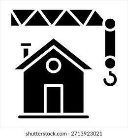 Bau Glyphe Symbol Vektorgrafik