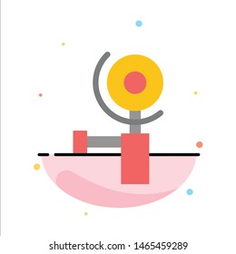 Construction, Grinder, Grinding Abstract Flat Color Icon Template. Vector Icon Template background