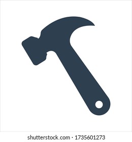 Construction hammer icon. vector image
