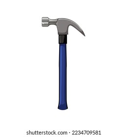 construction hammer tool cartoon. construction hammer tool sign. isolated symbol vector illustration