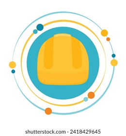 Construction hard hat isolated graphic icon symbol