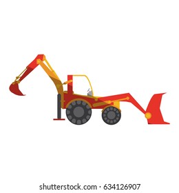 construction heavy machinery icon image