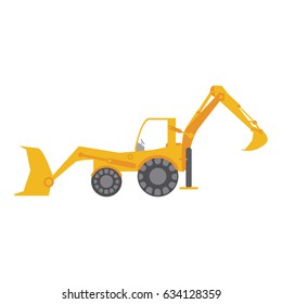 construction heavy machinery icon image