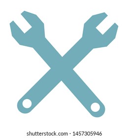 construction heavy work tools wrenchs cartoon vector illustration graphic design