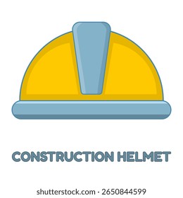 Construction Helmet. Engineering icon. Simple construction element. Creative Construction Helmet icon for web design, templates, infographics and more. flat design illustration on background
