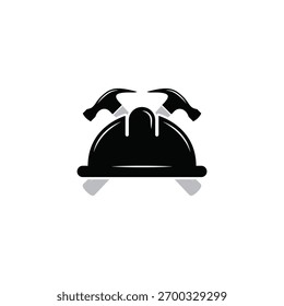 Bauhelm Ausrüstung Logo Design