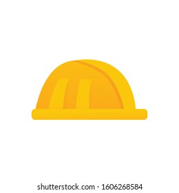 Construction helmet flat icon. You can be used helmet icon for several purposes like: websites, print templates, presentation templates, promotional materials, web and mobile phone apps.