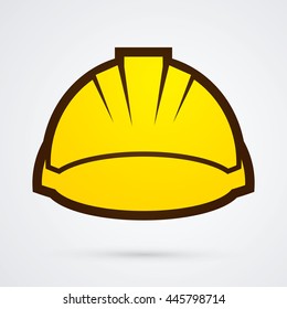 Construction helmet graphic vector.