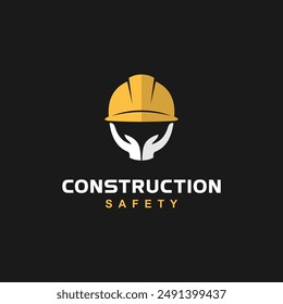 Construction Helmet, with hand concept