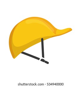 Construction helmet hardhat icon vector illustration graphic design