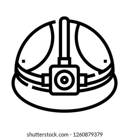 Construction helmet icon