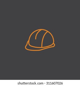 construction helmet icon