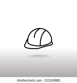 construction helmet icon