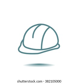construction helmet icon