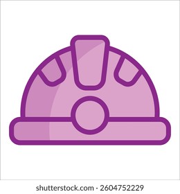 Construction Helmet Icon Element For Design