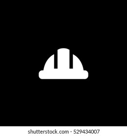 construction helmet icon, isolated, white background