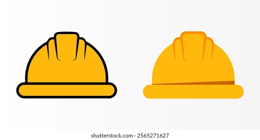 Construction Helmet icon set. Helmet sign. for mobile concept and web design. vector illustration on white background