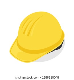 Construction Helmet Icon Vector Illustration