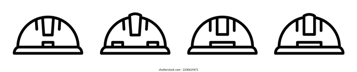 Construction Helmet Icon Vector Illustration