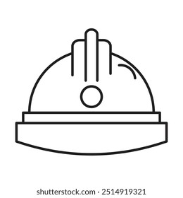 construction helmet icon vector on white background