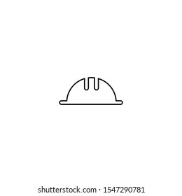 Construction helmet icon. Worker hat symbol