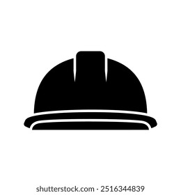 Construction helmet icon. Working hard hat isolated on white background. Vector Illustration.